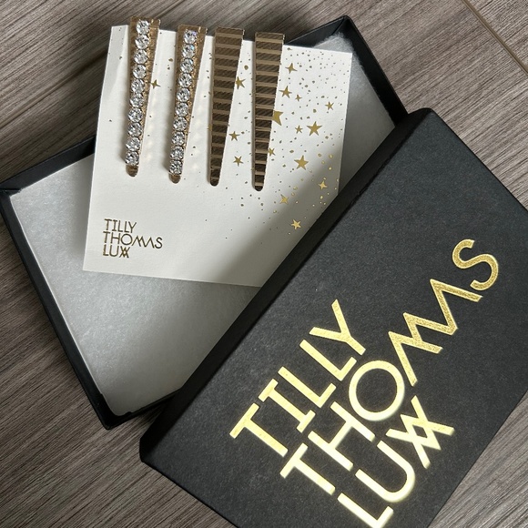 Crystal & Gold Hair Pin Set, New in Box, Bridal Accessories main image 4